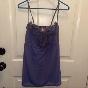 Urban Outfitters Blue Chemise with Sweetheart Neckline lingerie nightie